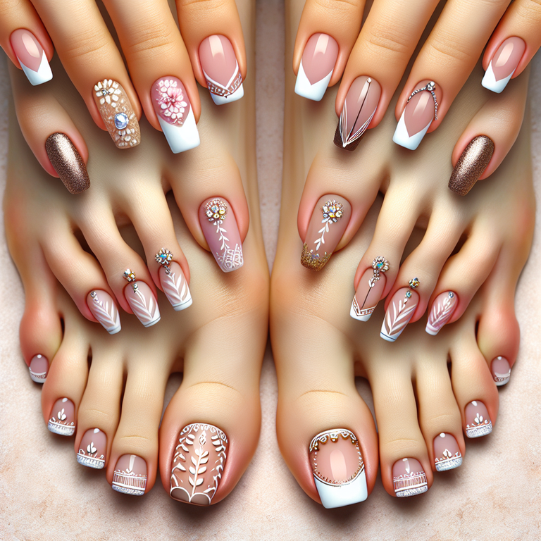 Stunning French Toe Nail Designs